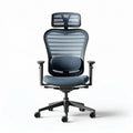 Mesh office chair with adjustable lumbar support and armrests 40 x 60 x 100cm