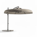 Outdoor patio umbrella with aluminum frame and polyester canopy 290 x 290 x 250cm taupe